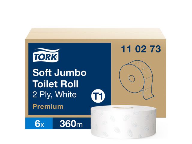 Kjøp Toalettpapir TORK Premium 2L T1 360m (6)